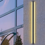 Long Linear LED Waterproof Black Minimalist Outdoor Wall Lights Exterior Lights - Lamp Outdoor