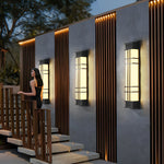 Retro Rectangular Waterproof LED Black Traditional Outdoor Wall Lamp - Lamp Outdoor