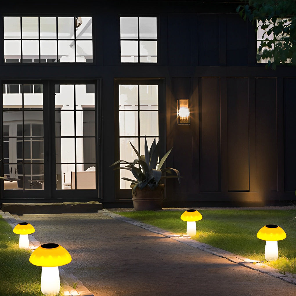 Mushroom Solar LED Lawn Light Smart, Waterproof for Outdoor Gardens and Parks - Lamp Outdoor