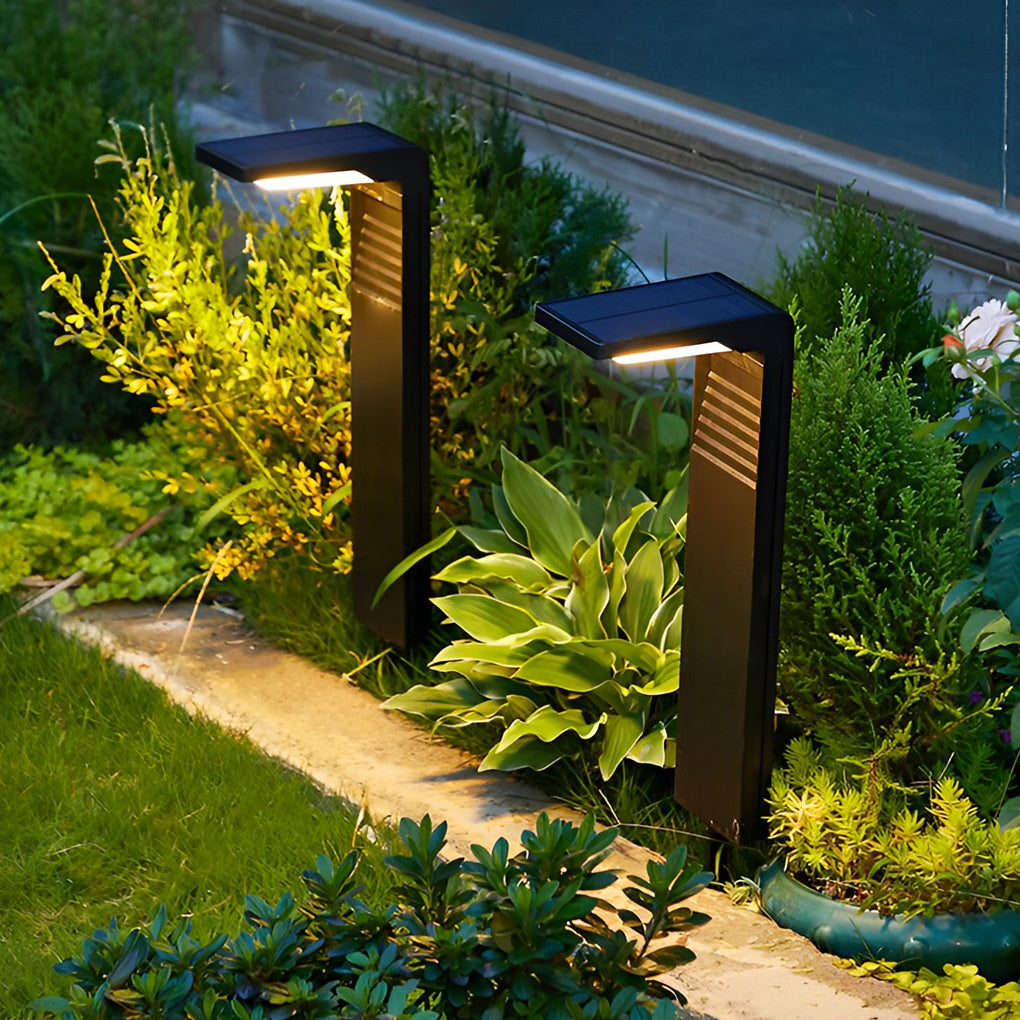 Eco-Friendly Smart LED Outdoor Lawn Lamp Solar Path Lighting with Auto On/Off - Lamp Outdoor