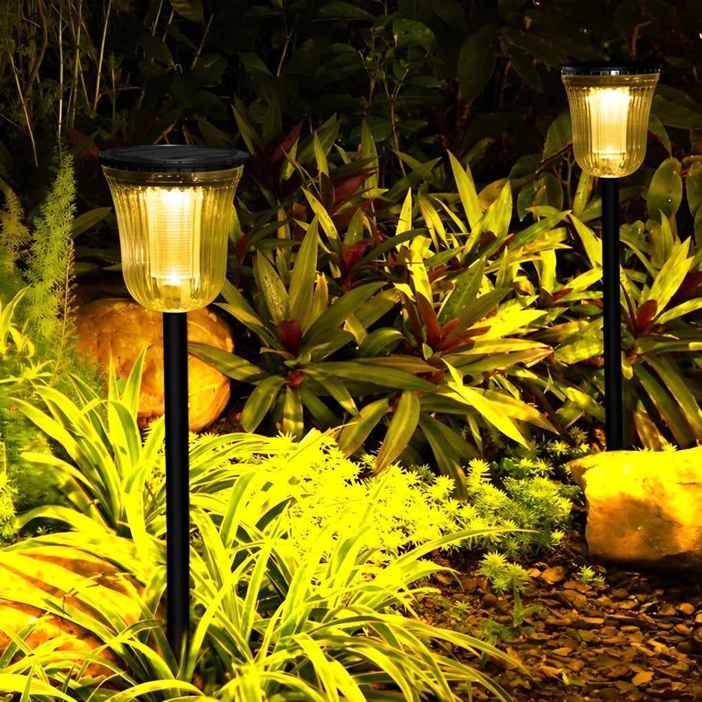 2Pcs Intelligent Solar Lawn Lights with Motion Sensor - Lamp Outdoor