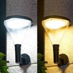 Waterproof Dimmable LED Black Modern Solar Outdoor Wall Lights Wall Lamp - Lamp Outdoor