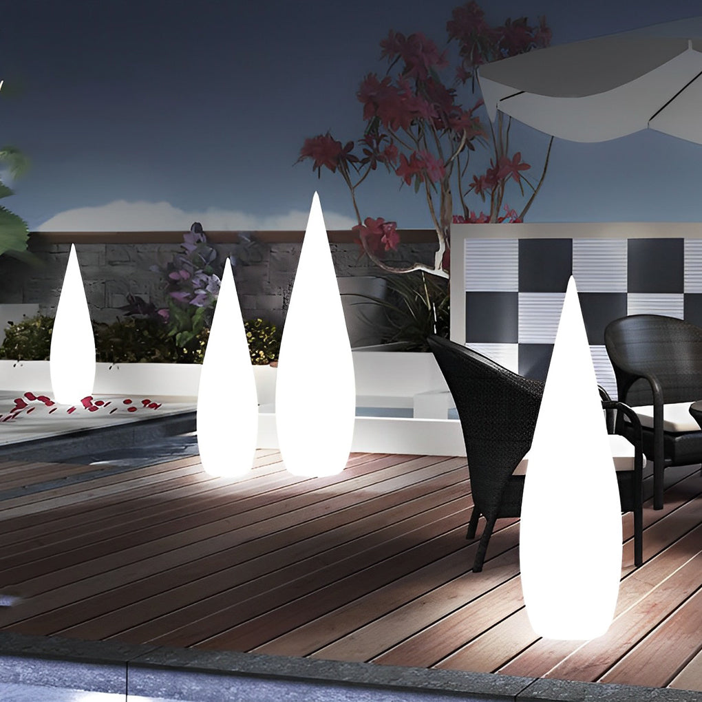 Three-Way Powered Water Drop LED Floor Lamp - Lamp Outdoor