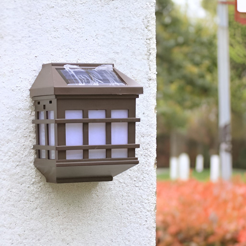 Solar LED Light-controlled Motion Sensor Modern Outdoor Wall Lamp - Lamp Outdoor