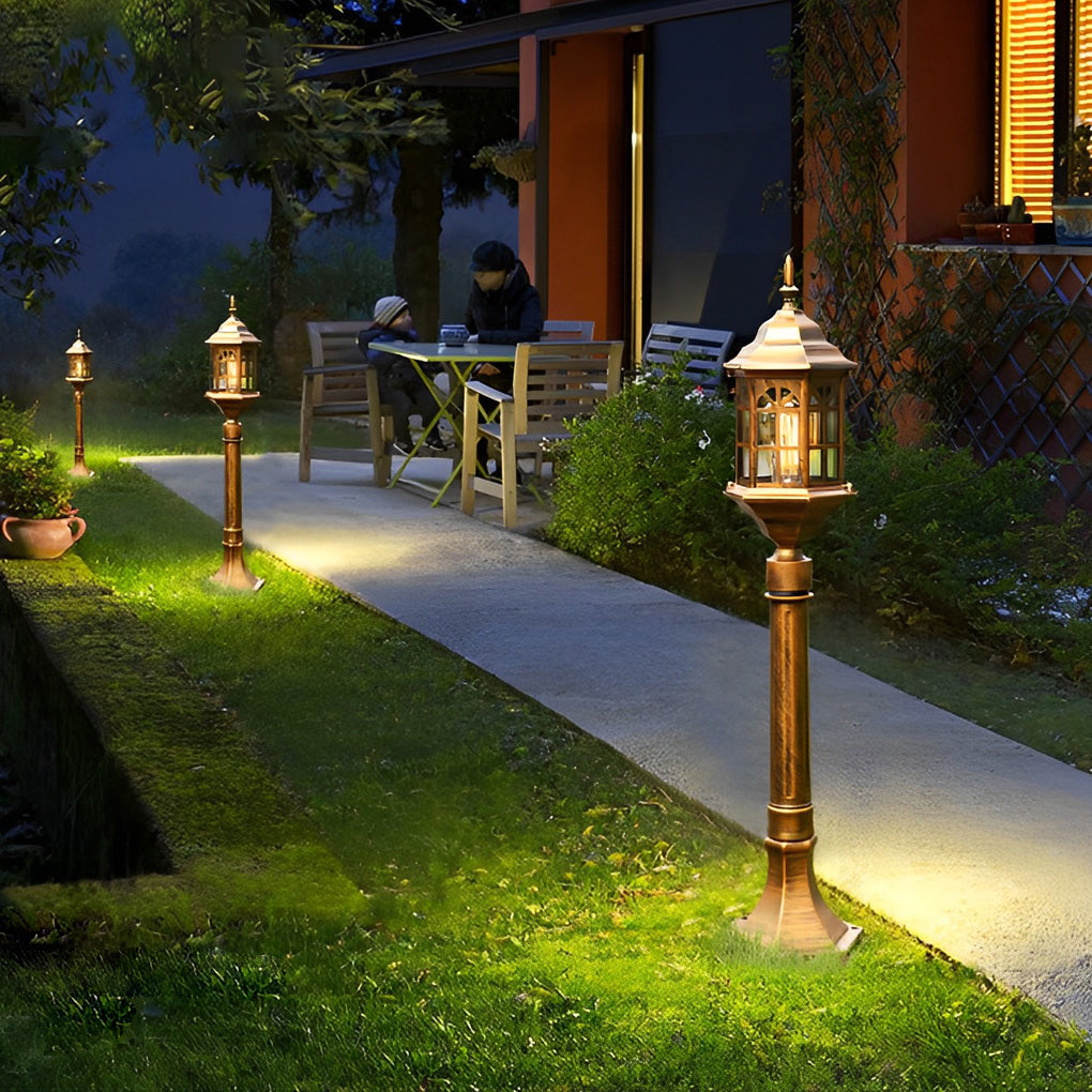 Elegant Slim Post LED Outdoor Post Lights Black/Bronze Pathway Lamps - Lamp Outdoor