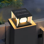 Square LED Waterproof Modern Solar Post Caps Lights Deck Post Lights - Lamp Outdoor