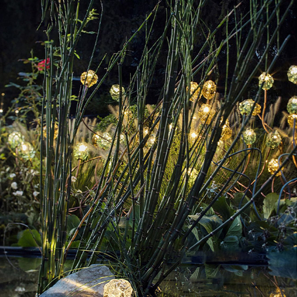 Outdoor Flower Bud Lawn Lights – Apple & Grape Designs, LED, Modern Illumination - Lamp Outdoor
