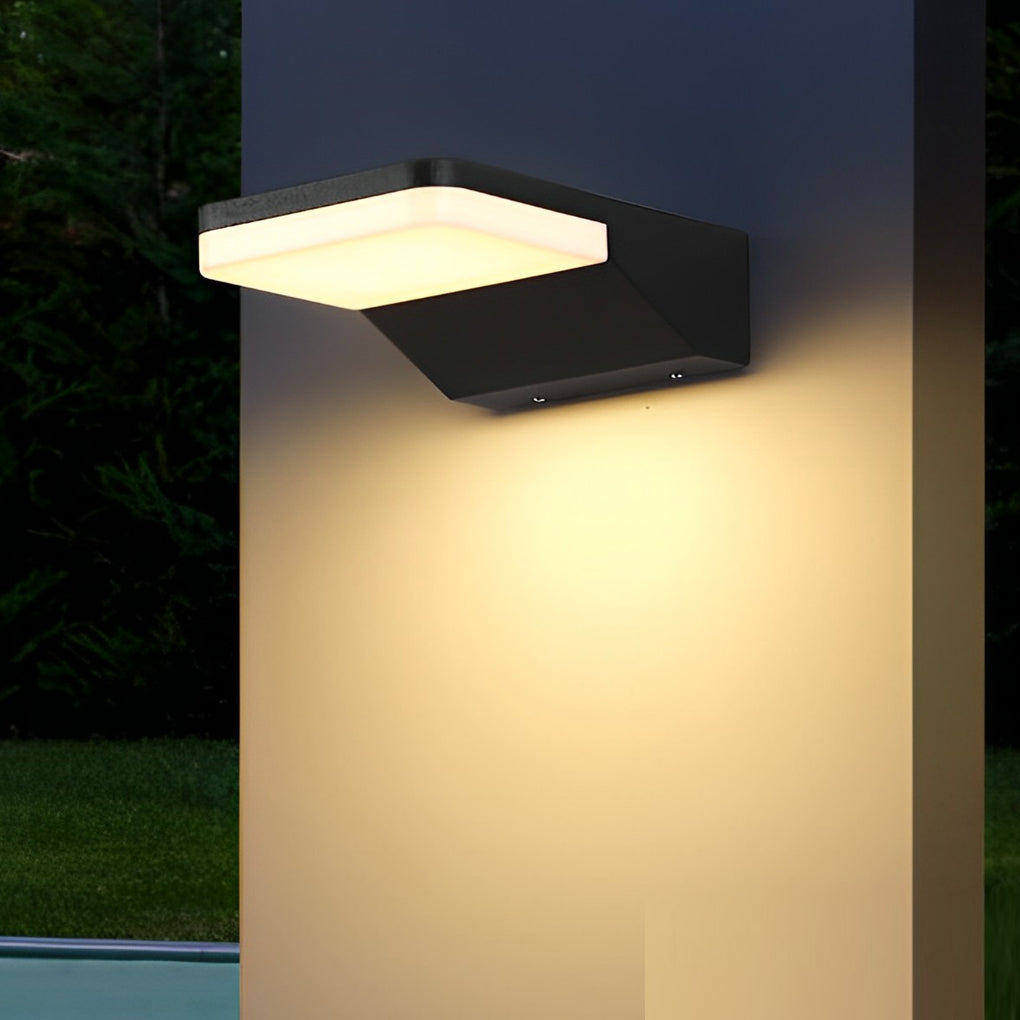 Rectangular Creative LED Waterproof Black Modern Outdoor Wall Sconces Lighting - Lamp Outdoor