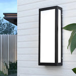Rectangular LED Waterproof Black Modern Outdoor Exterior Light Wall Lamp - Lamp Outdoor