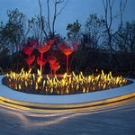 10pcs Reeds Acrylic Frosted Stick Waterproof Outdoor Lights Lawn Lamp - Lamp Outdoor
