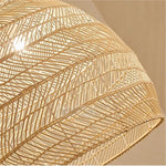 Lian Rattan Bamboo Lampshade Hand Knitted Pendant Light - Lamp Outdoor
