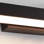 Outdoor Motion Sensor Black Rectangle Wall Light - Lamp Outdoor