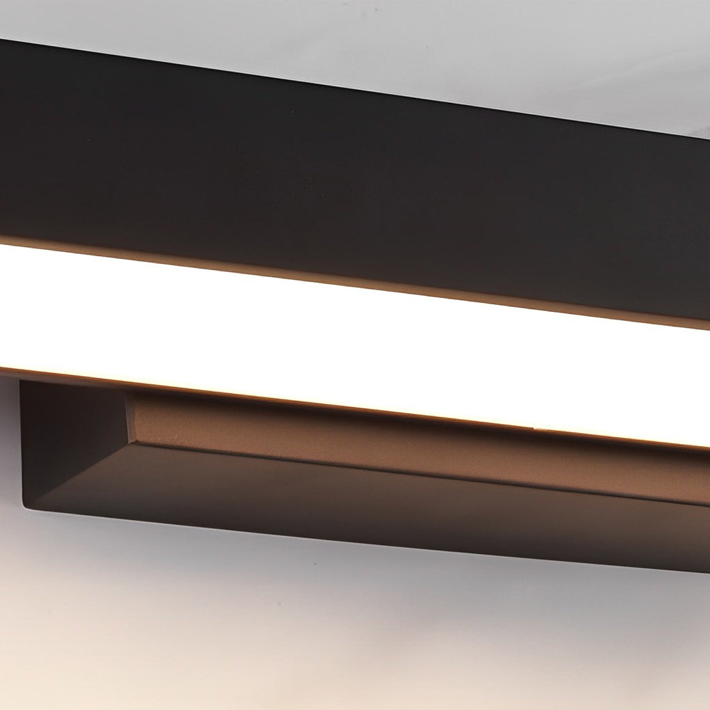 Outdoor Motion Sensor Black Rectangle Wall Light - Lamp Outdoor