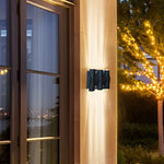 Up and Down Light LED Waterproof Black Modern Wall Washer Light Wall Lamp - Lamp Outdoor