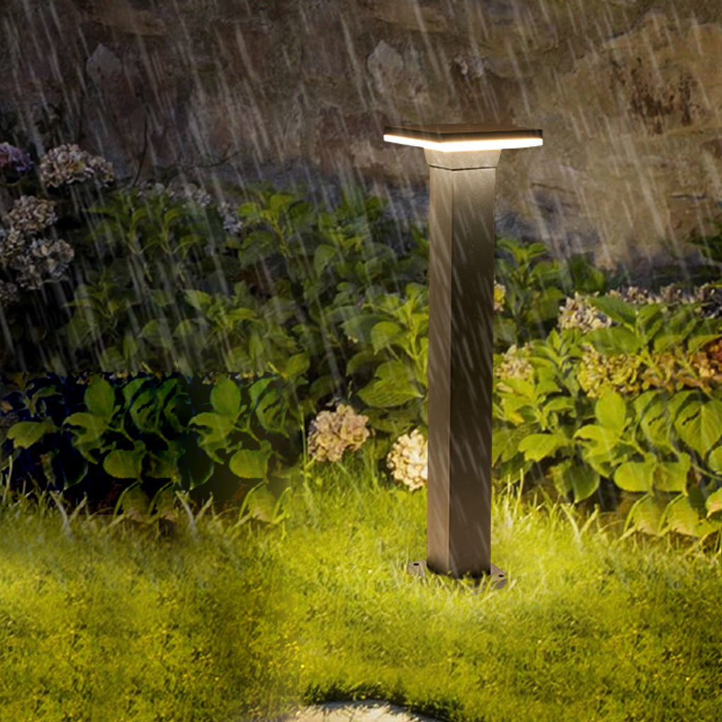 Outdoor Minimalist Round Square Waterproof LED Landscape Lighting Lawn Lamps - Lamp Outdoor