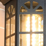 Waterproof LED Glass European-style Outdoor Wall Lamp Plug in Wall Sconce Lighting - Lamp Outdoor