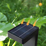 Sleek Solar Pathway Lights with Dusk-to-Dawn Sensor Modern LED Outdoor Landscape Lighting - Lamp Outdoor