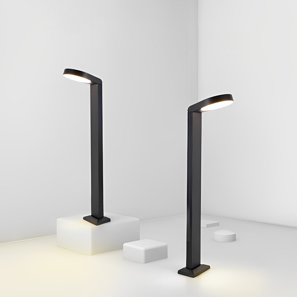 Minimalist LED Black Lawn Lamp Modern, Aluminum Outdoor Lighting - Lamp Outdoor
