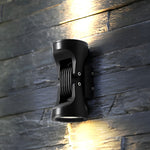 8 In. 2-Light Rotating Heads LED Up Down Outdoor Wall Light - Lamp Outdoor
