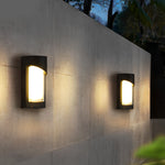 Creative Waterproof LED Black Modern Outdoor Wall Lamp Exterior Lights - Lamp Outdoor