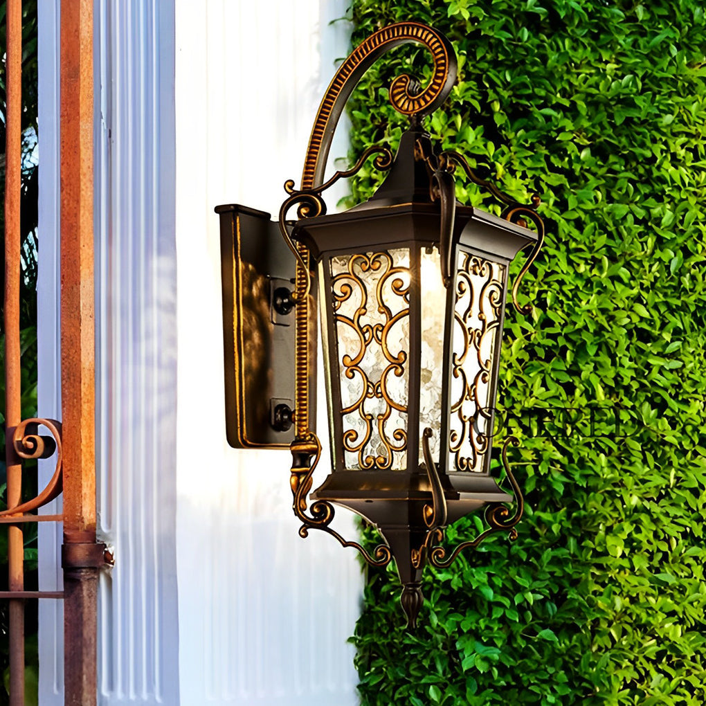 Retro Pattern Outdoor Waterproof European Style Wall Lamp Exterior Lights - Lamp Outdoor