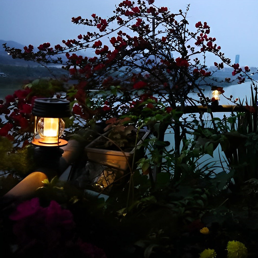 Retro Portable Waterproof Intelligent Led Solar Powered Outdoor Lights - Lamp Outdoor