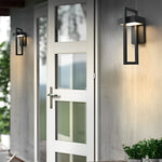 Rectangular Minimalist LED Waterproof Black Modern Outdoor Wall Lamp - Lamp Outdoor