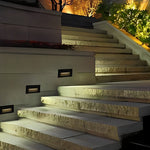 Visual Comfort Wall Recessed LED 3W Aluminum Modern Architectural Step Lights - Lamp Outdoor