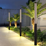 Minimalist Waterproof LED Black Modern Residential Outdoor Bollard Lights Yard Lighting - Lamp Outdoor
