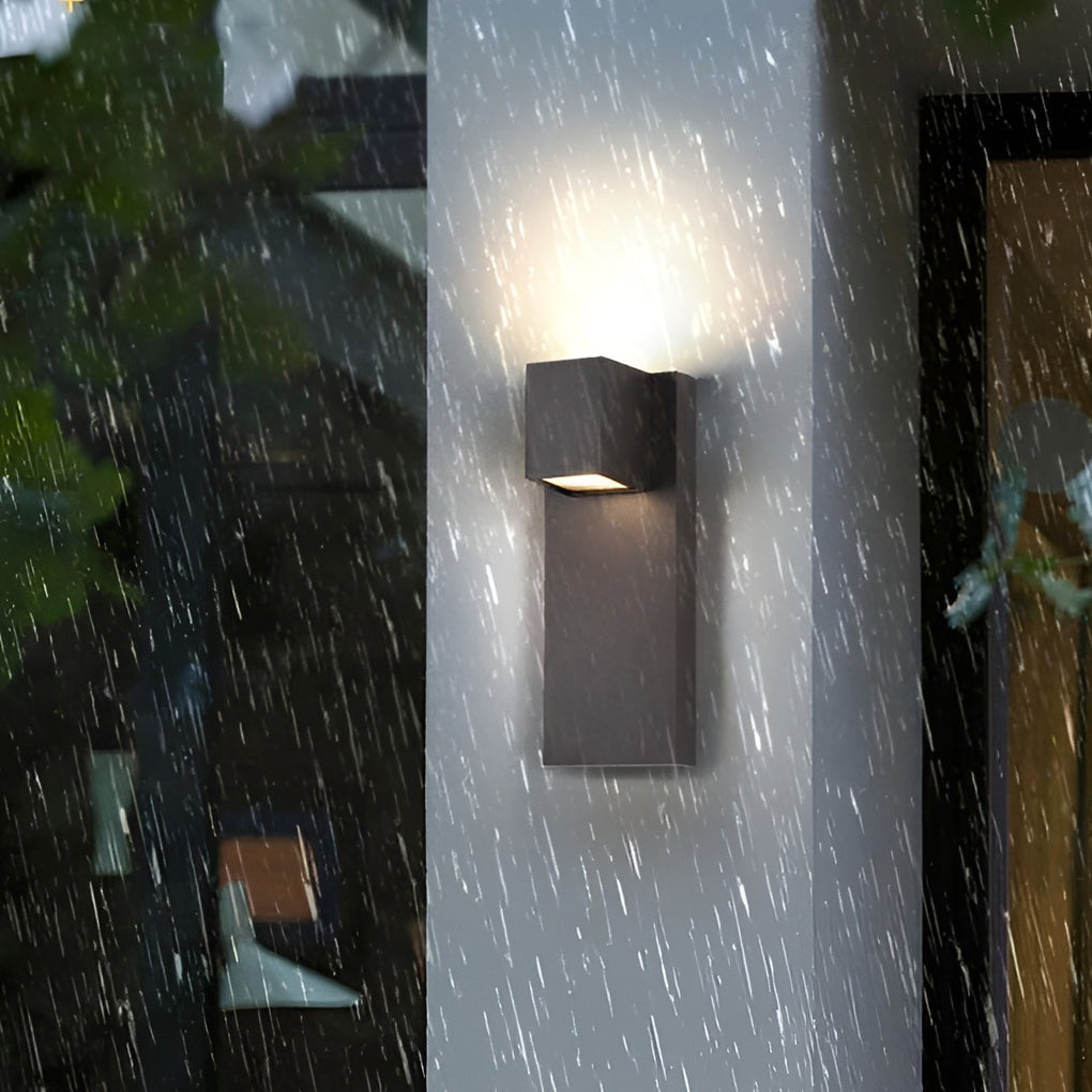 Square Waterproof LED Up and Down Lights Modern Outdoor Wall Lamp Wall Sconce Lighting - Lamp Outdoor
