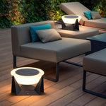 Waterproof LED Gray Modern Outdoor Solar Deck Post Lights Pillar Light - Lamp Outdoor