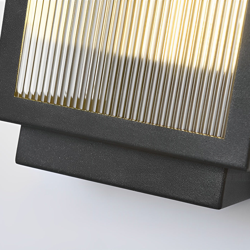 Rectangular Strip Waterproof LED Black Modern Outdoor Wall Lights - Lamp Outdoor