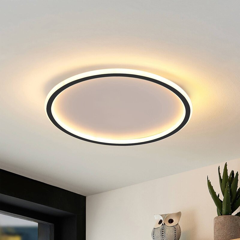 Quasso Flush Mount Ceiling Light Modern LED Round - Lamp Outdoor