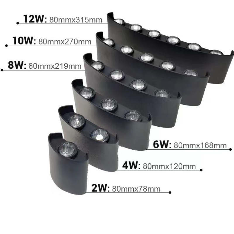 Ray Modern Rectangular Metal Outdoor Wall Lamp Water-Wave - Lamp Outdoor