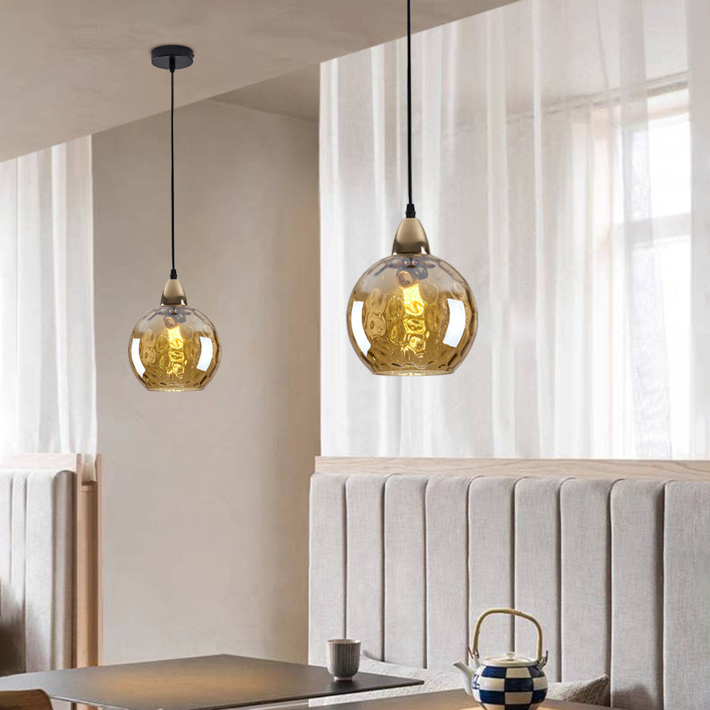Water Ripple Glass Pendant Lights - Lamp Outdoor