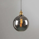 June Industrial Glass Pendant Light Clear/Amber/Smoke Grey - Lamp Outdoor