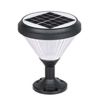 9-In H Waterproof Black Post Solar LED Pier Mount Light - Lamp Outdoor