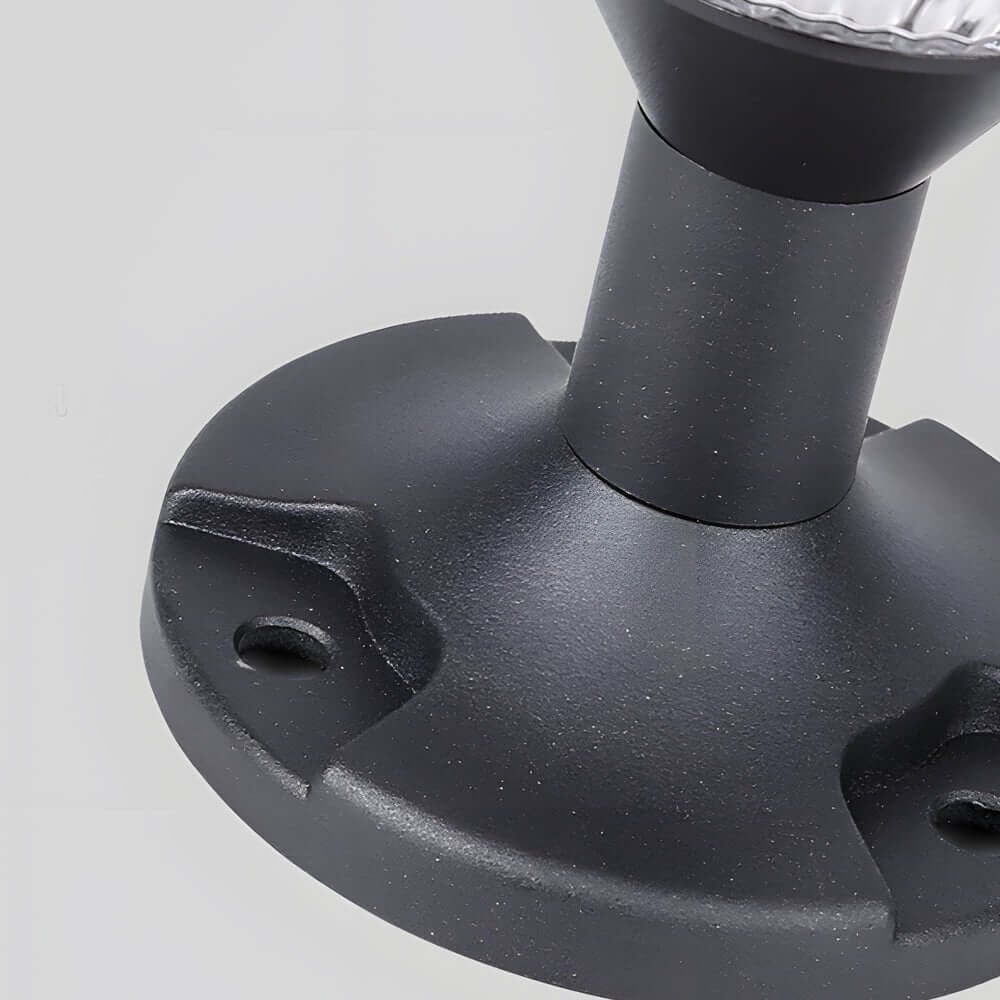 9-In H Waterproof Black Post Solar LED Pier Mount Light - Lamp Outdoor
