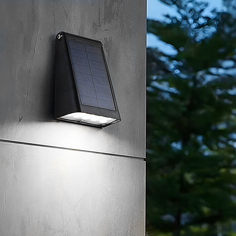 90° Adjustable Intelligent LED Waterproof Black Modern Solar Wall Lights - Lamp Outdoor