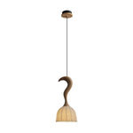 Colire Creativity Twisted Metal Wood Pendant Light - Lamp Outdoor