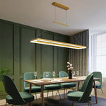 Gloen Modern Rectangular Hanging Pendant Light, Gold/Coffee - Lamp Outdoor