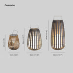 Ray Outdoor Floor Lamp Hardwired Solar Metal Cage - Lamp Outdoor