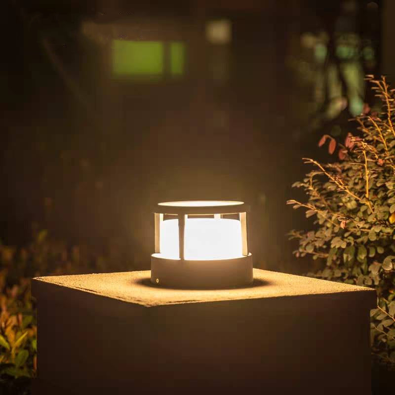 Ray Modern Cube Cylinder Metal Lamp Outdoor - Lamp Outdoor