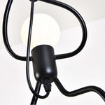Miro Retro Modern Iron Man Pendant Light, Black - Lamp Outdoor