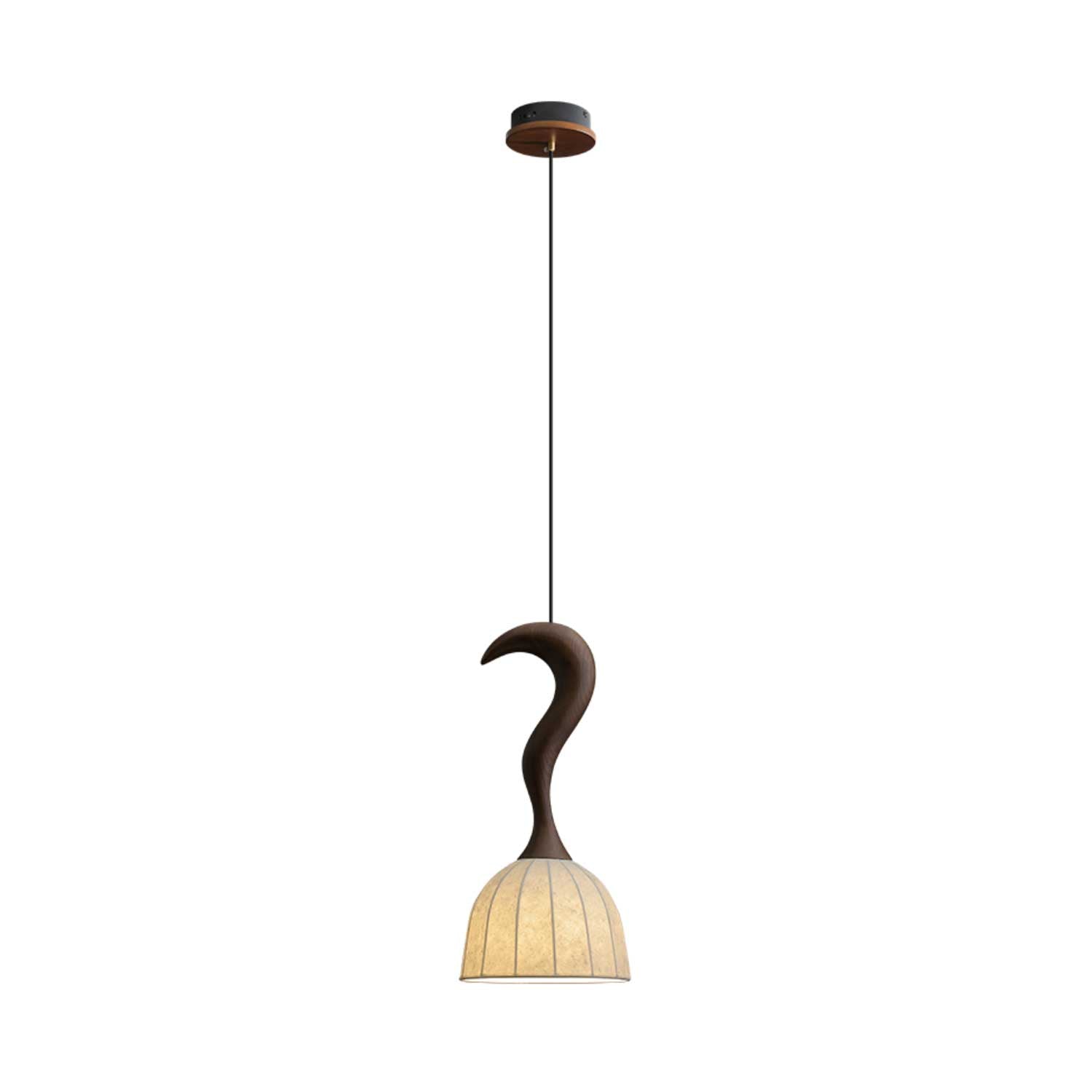 Colire Creativity Twisted Metal Wood Pendant Light - Lamp Outdoor