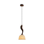 Colire Creativity Twisted Metal Wood Pendant Light - Lamp Outdoor