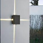 Round Square LED 12W Cross Star Lights Waterproof Modern Wall Lamp - Lamp Outdoor