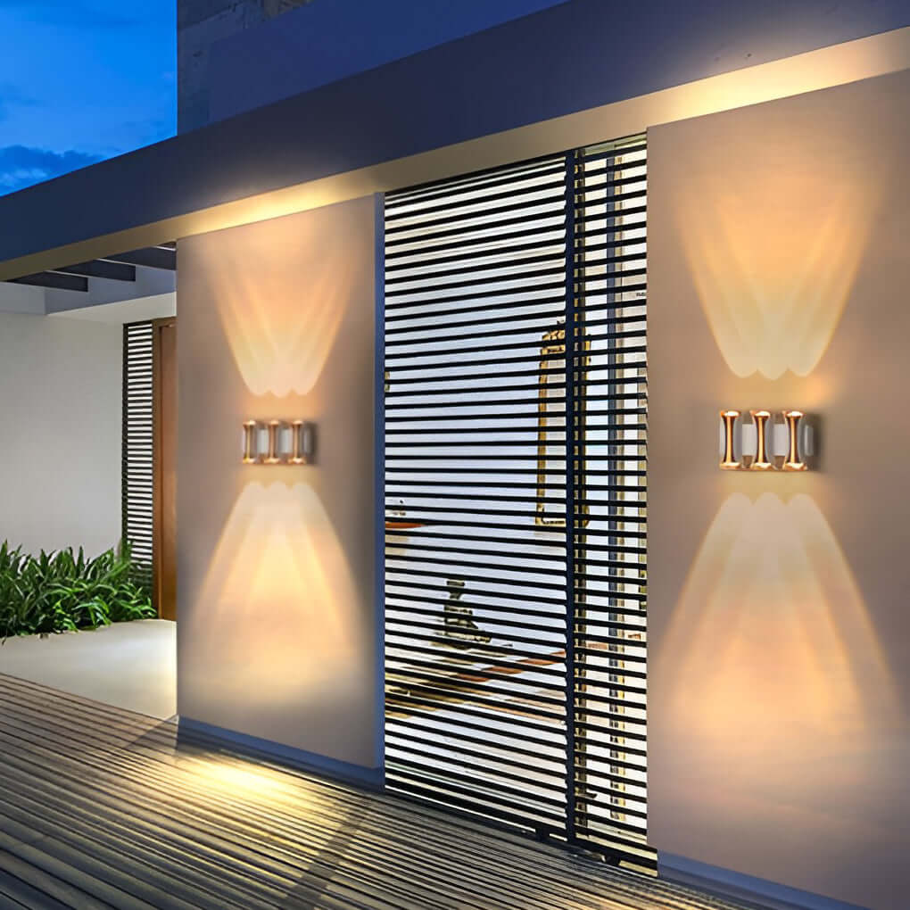 Waterproof Up and Down Lights LED Modern Outdoor Wall Sconce Lighting - Lamp Outdoor