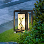 Artistic Solar LED Pathway Lights with Landscape Pattern - Lamp Outdoor