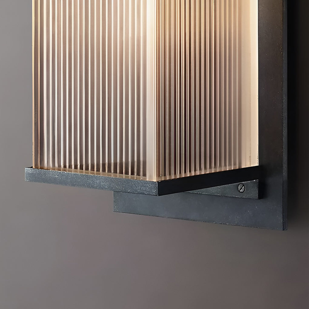 Rectangular Waterproof LED 3w Modern Outdoor Solar Wall Sconces Lighting - Lamp Outdoor
